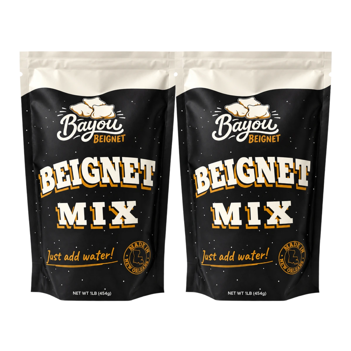 2 updated Bayou Beignet Mix pouches