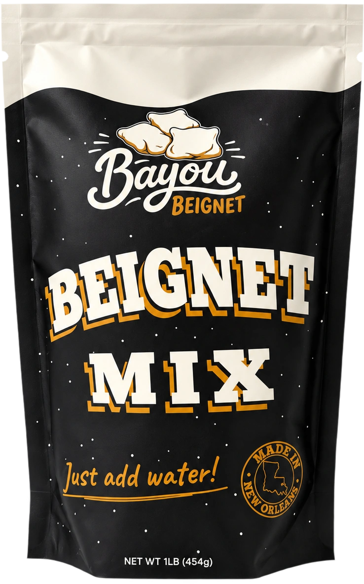Bayou Beignet mix bag, front of pack